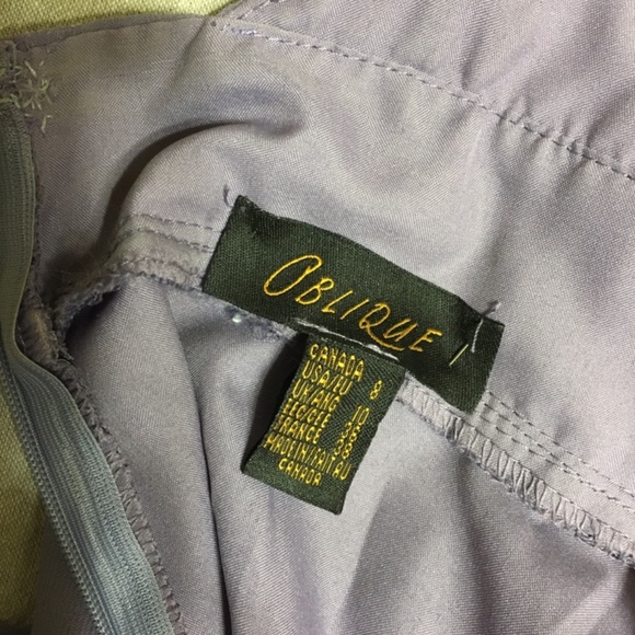 Evening Gown by Oblique  with beaded midriff Size 8 - Picture 6 of 9